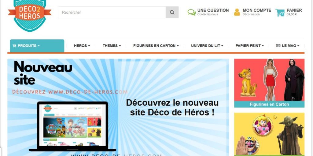 Nouveau site de vente en ligne bebegavroche devient déco de héros